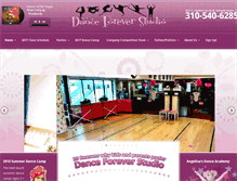 Tablet Screenshot of danceforeverstudio.com